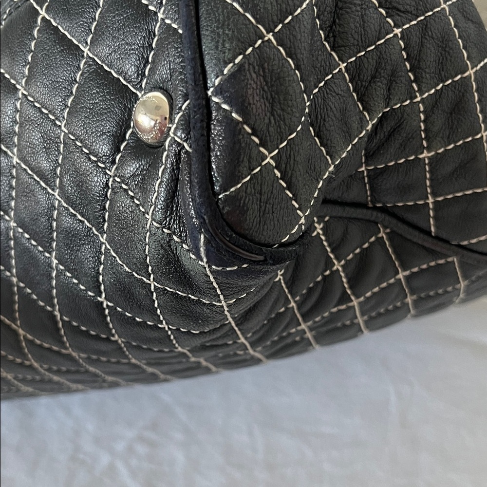 Ferragamo Black Quilted Leather Handbag - Picture 12 of 15